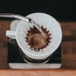 Coffee being filtered