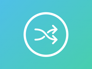 Shuffle a JavaScript array tutorial feature image