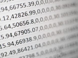 An open CSV file