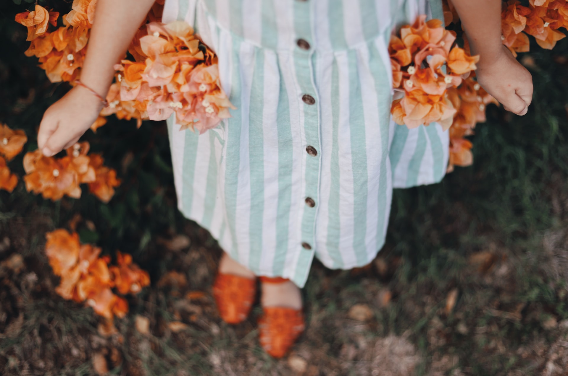 Flowers in pockets