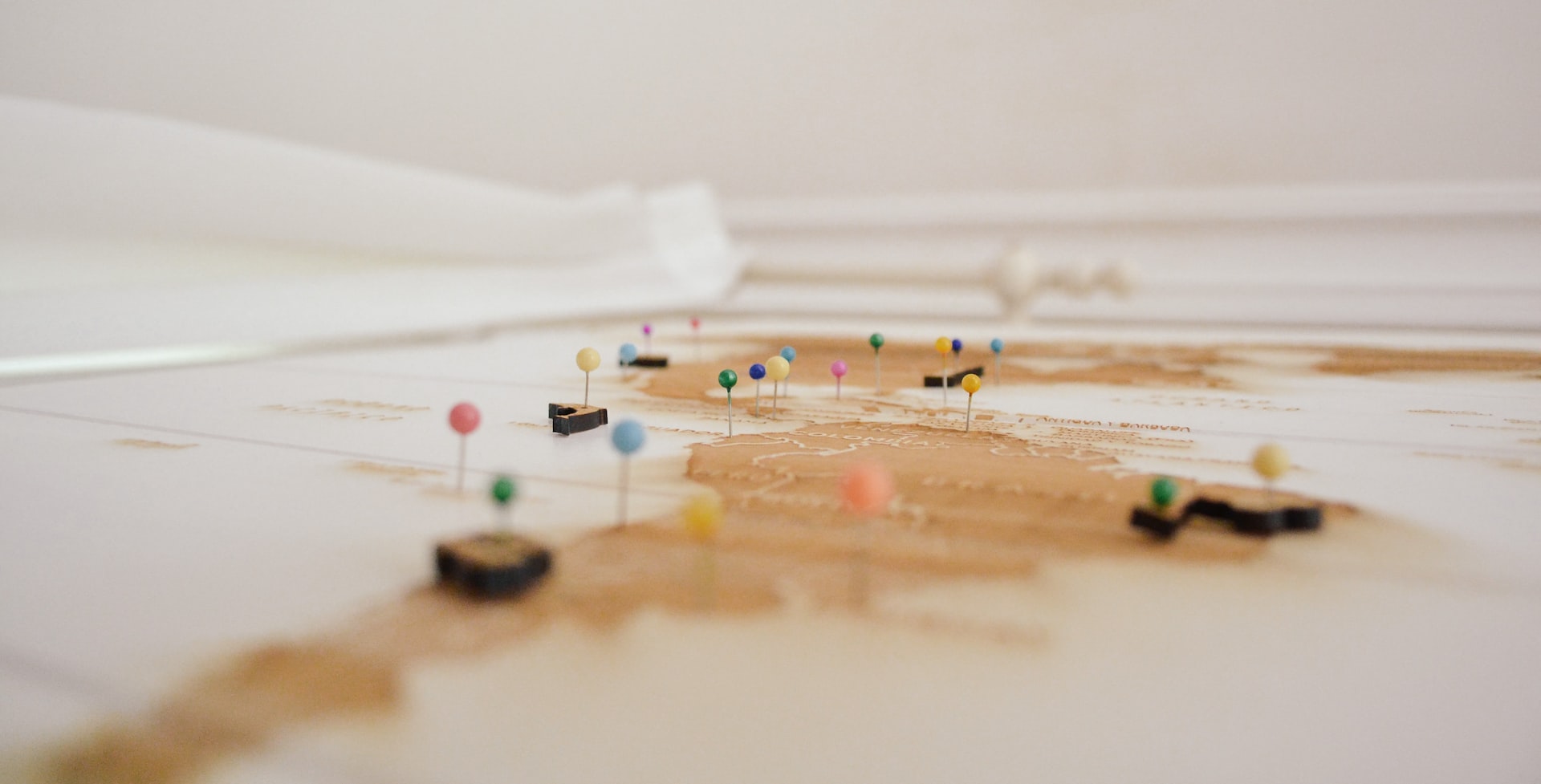 Maps with pins
