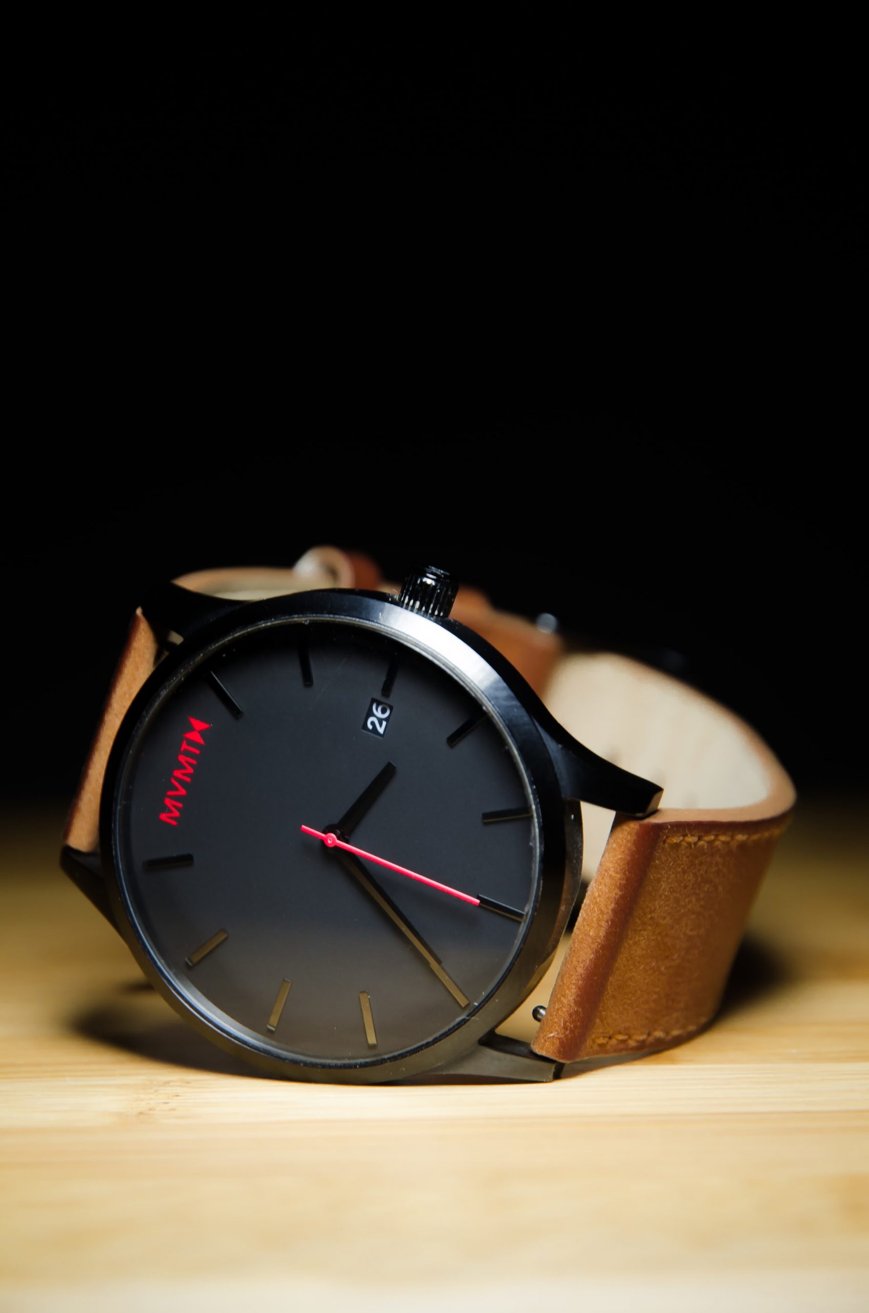 Watch on a table