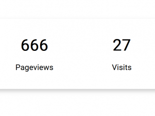Pageviews and visitor counter